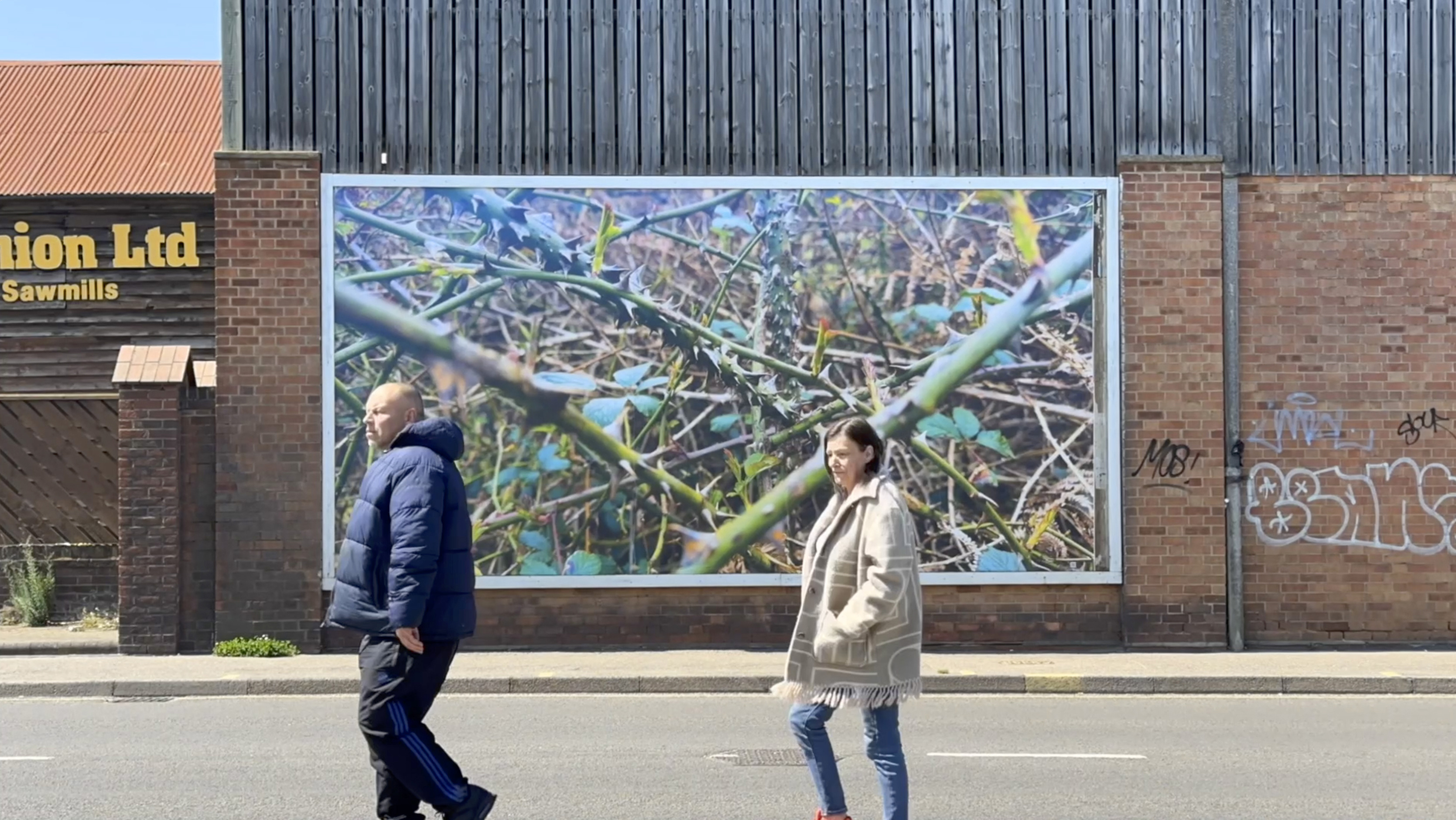 MA Fine Art work by Scott Poulson. A time-lapse film of the installation of the artwork Billboard – A meditation on the tension between the man-made and the natural: Barn Road, Norwich NR2 4SZ.