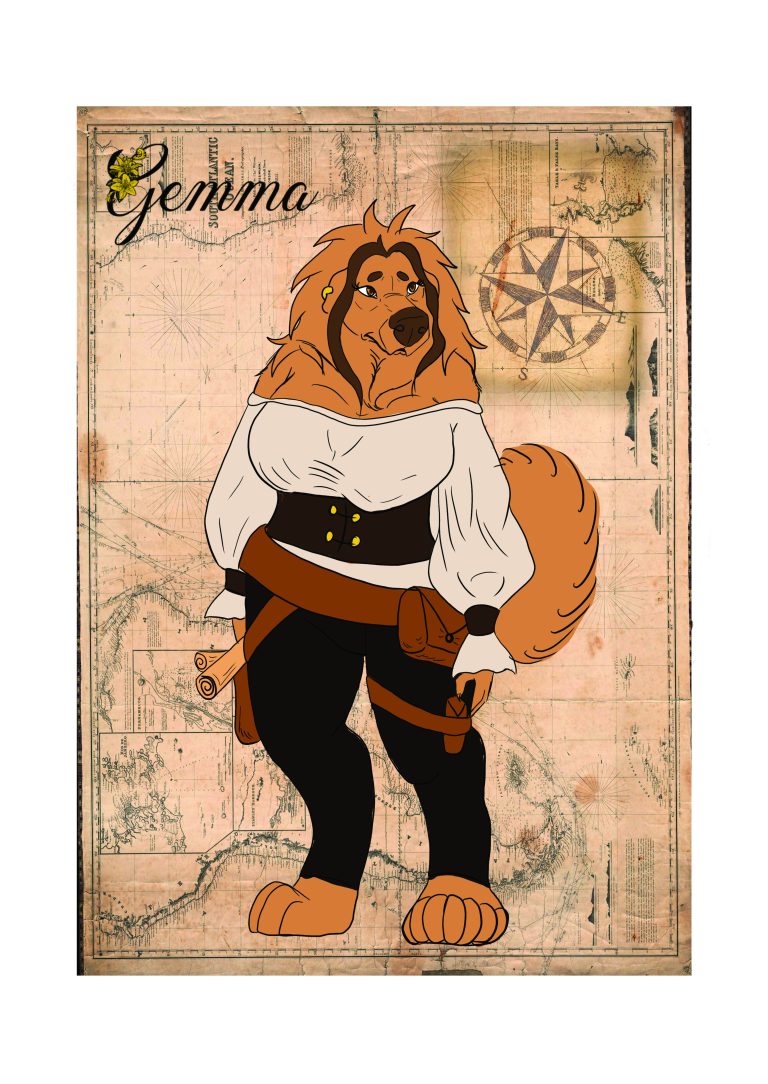 Character illustration by Evelin Flamis.