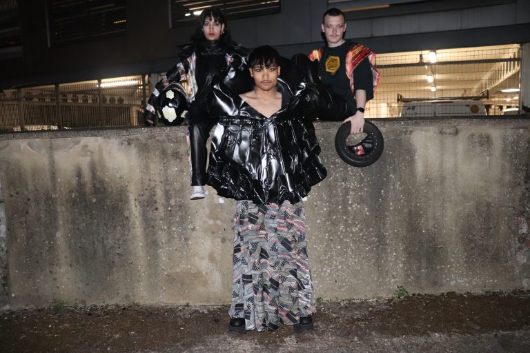 Fashion collection by Sophie Barrett showing a group photo of the collection