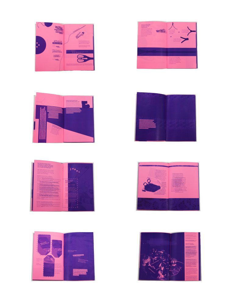 Ted Talk Chapbook by Zara Otite showing a spread.