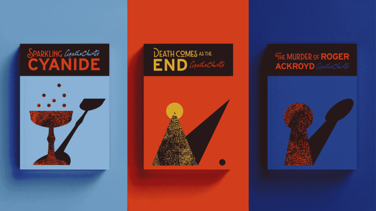 Book Covers by Tom Howlett showing three object silhouettes with finger prints