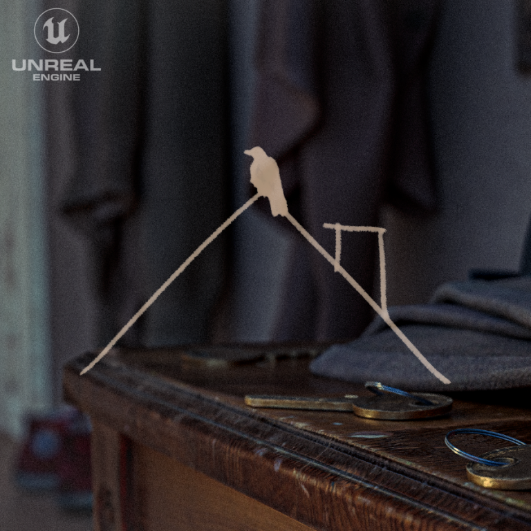 A thumbnail for Millie Rye’s final graduate film, showing a logo and a background of a house.