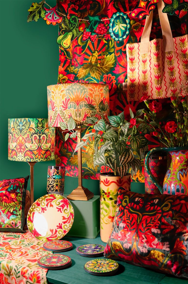 Photo by Lily Minor showing various products created for a homeware collection