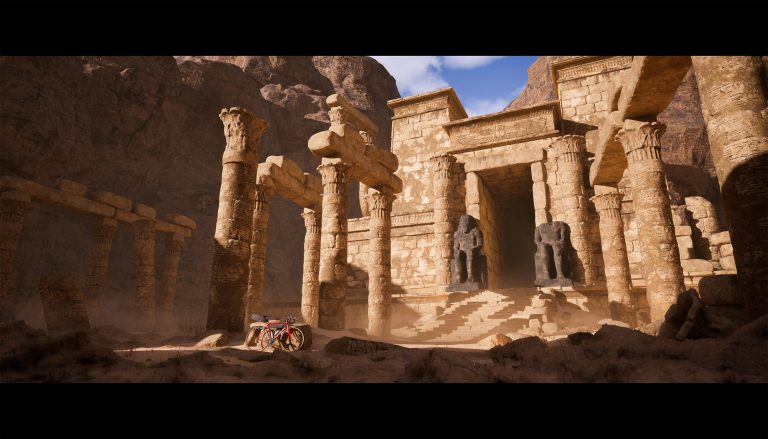 Scene render from the project 'Pedalling Beyond Meanings', by Vanessa Yung.