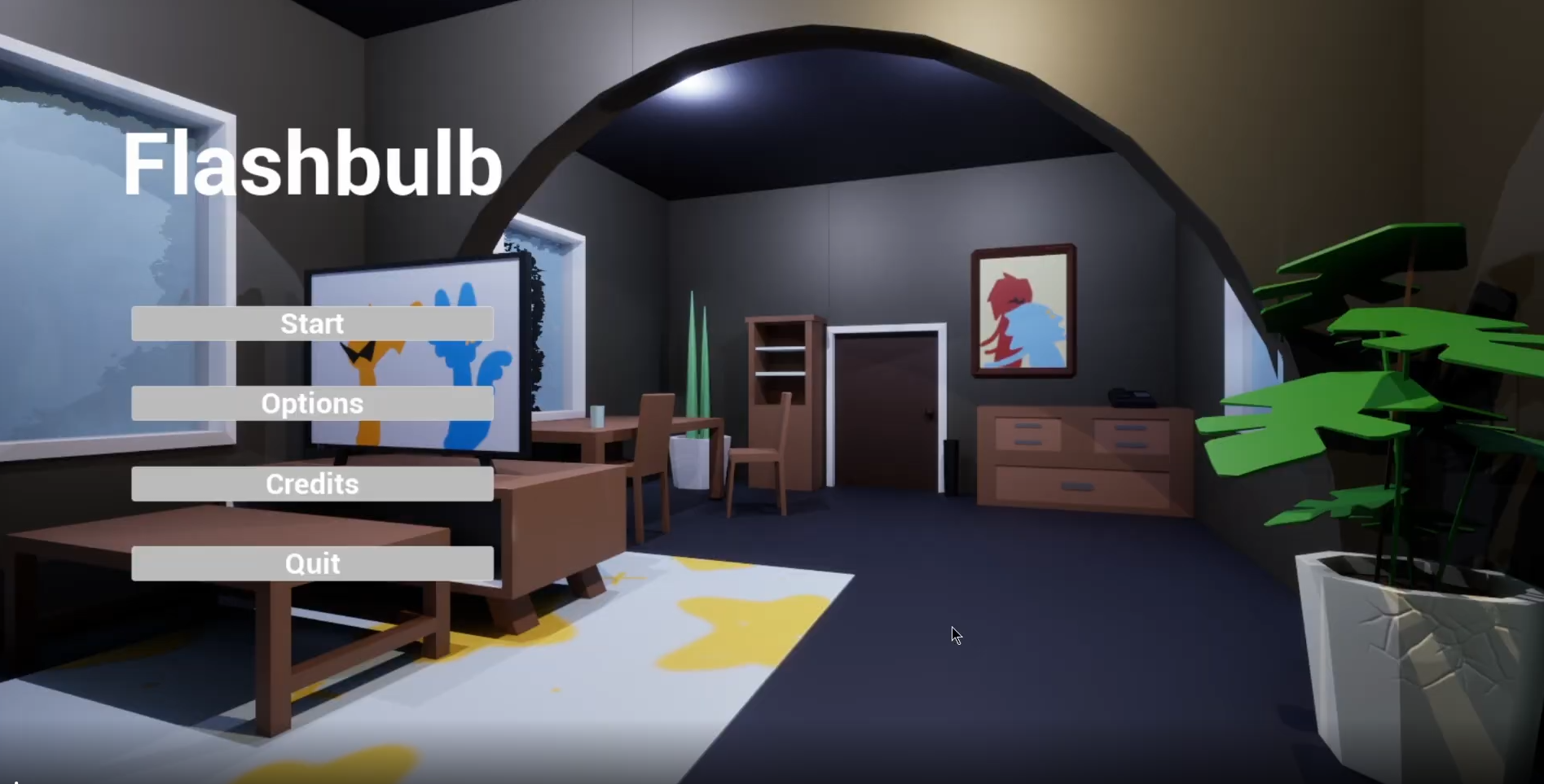A walkthrough video of my personal project, Flashbulb.