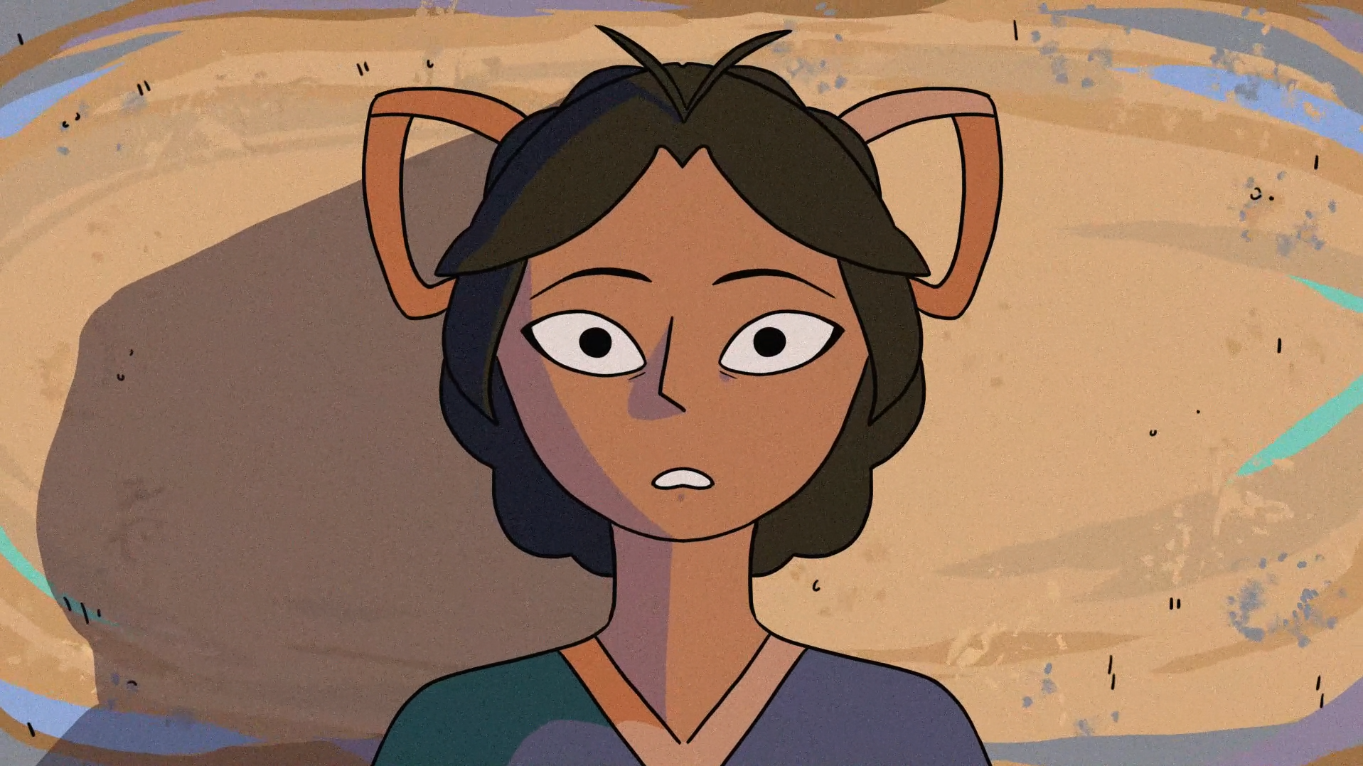 BA 2D Animation work by Millie Chambers showing the journey of a young girl with Death.