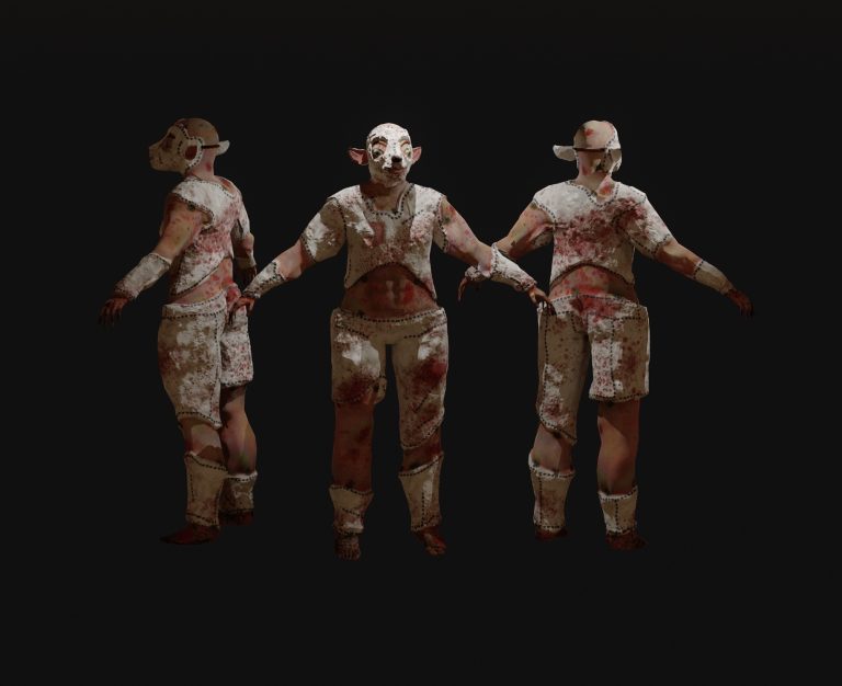 This is a horror inspired characters based off the nursery rhyme Mary had a little lamb