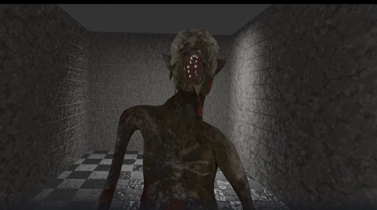 This is a video of my Hickory Dickory Dock character walking towards the camera