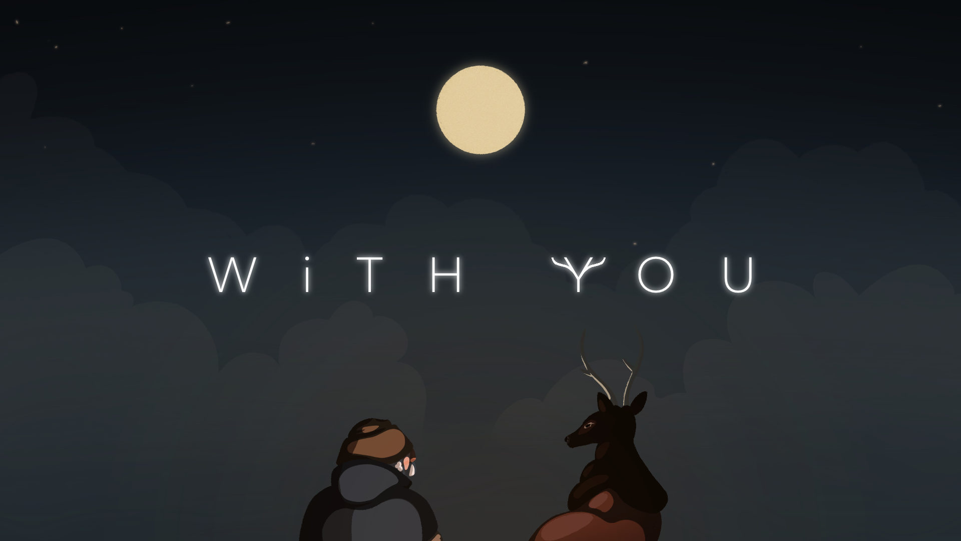 Short animation by Callum Dewsbery: At night the sailor lights a fire as the deer builds the courage to introduce himself.