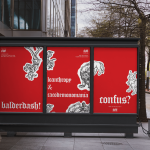 A set of 3 posters in the city for a museum of witchcraft
