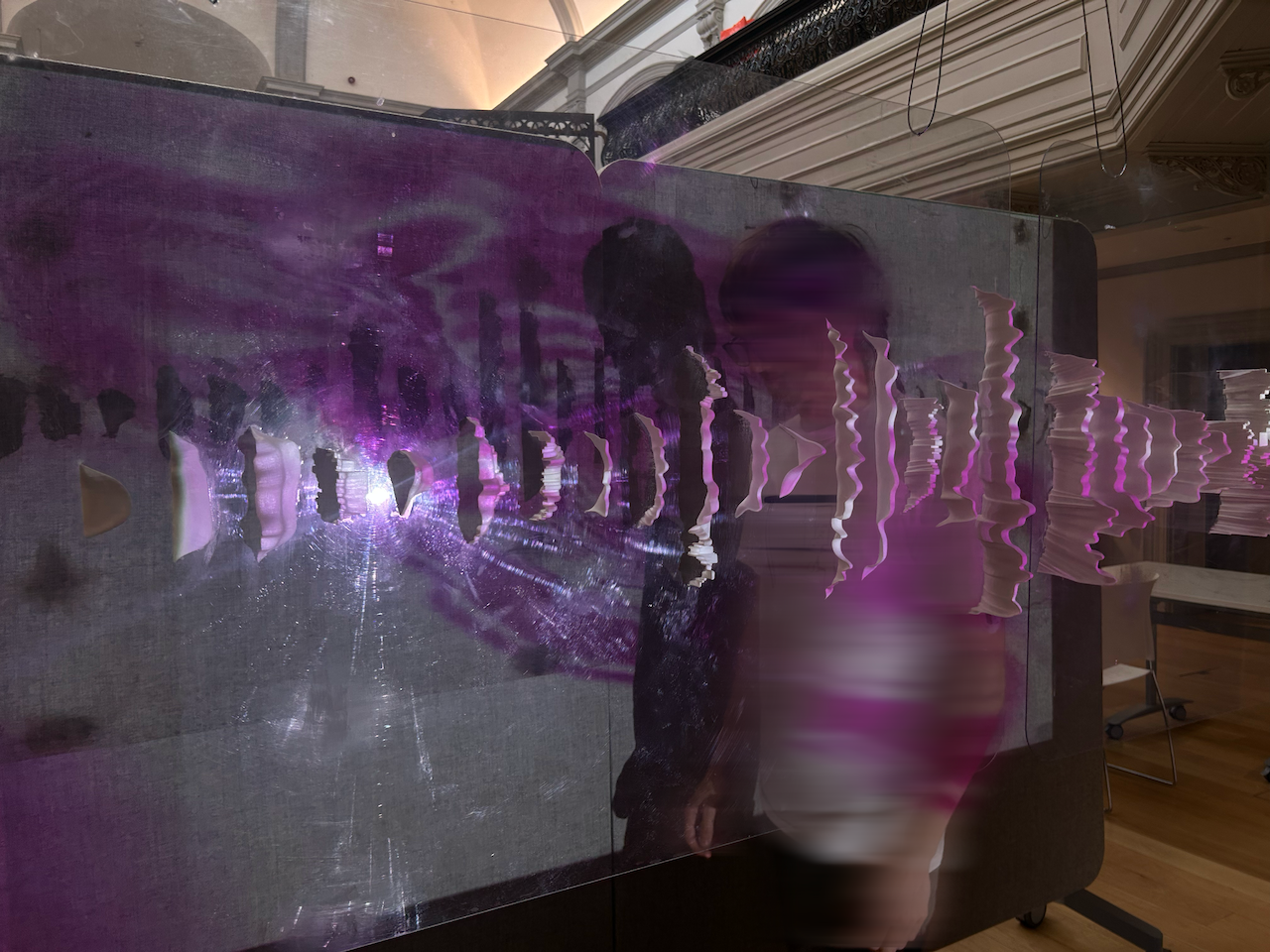 A video of Echoes of ziggurats the exploration of how soundscapes can create form.